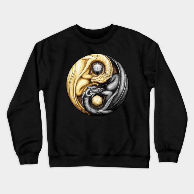 Balanced Dragons D20 Crewneck Sweatshirt by MaratusFunk